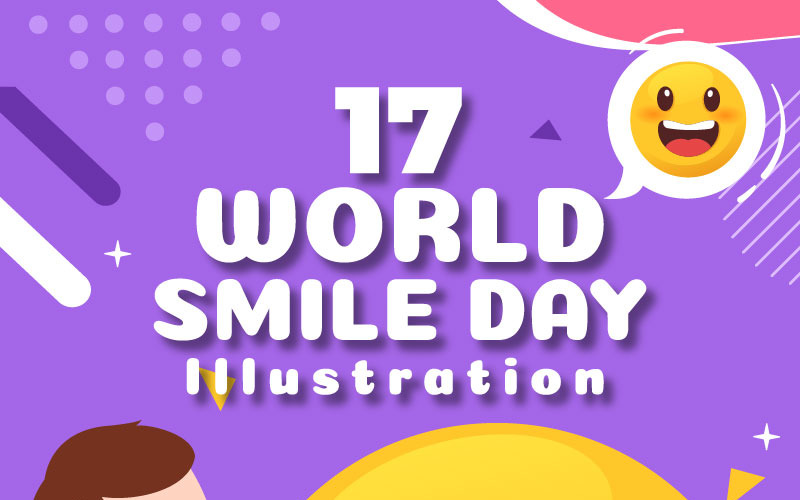 17 Światowy Dzień Uśmiechu Ilustracja
