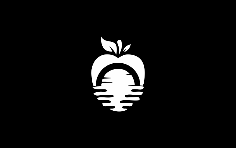 Beach Apple Logo Template #269260 - TemplateMonster