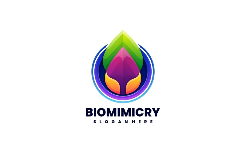 Biomimicry Gradient Logotyp Mall