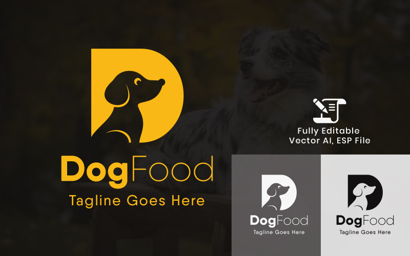Logotipo del perro -Comida para perros / Empresa