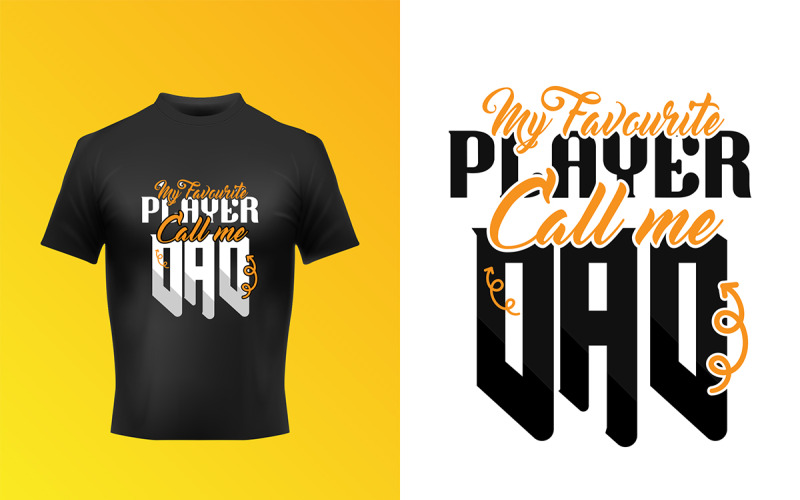 Modèle de t-shirt d'autocollant de typographie vectorielle polyvalente
