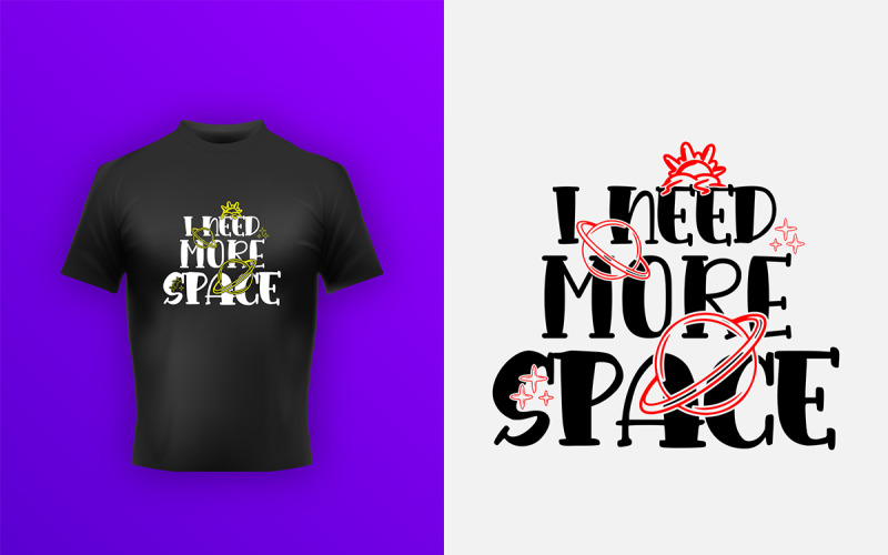 Yaratıcı Tipografi Etiket T-shirt Tasarım Vektör Şablonu