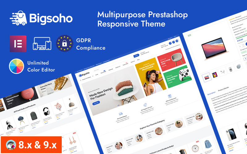 Bigsoho – Víceúčelový Mega Store Responzivní téma Prestashop