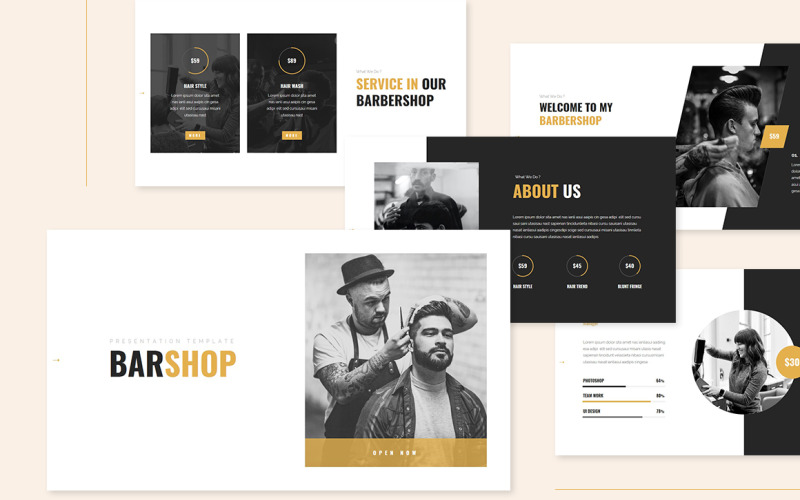 Barshop - Barbería Powerpoint