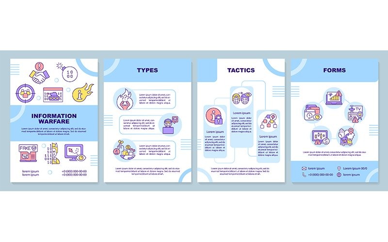 Informatie oorlogvoering richtlijn blauwe brochure sjabloon