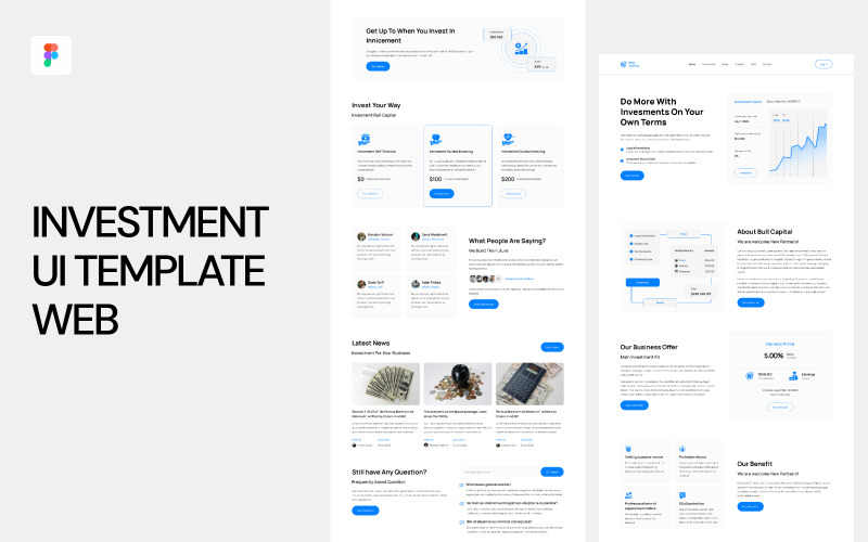 Investeringsgränssnittsmall Webb