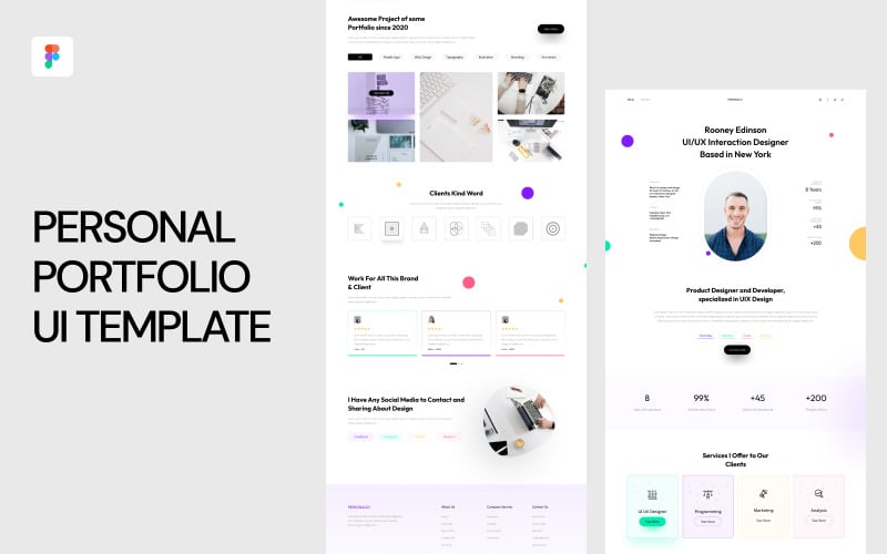 Progettazione dell'interfaccia utente del portfolio personale