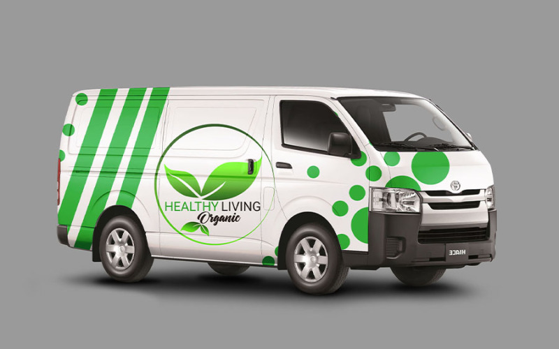 Szablon makiety Toyota HiAce PSD