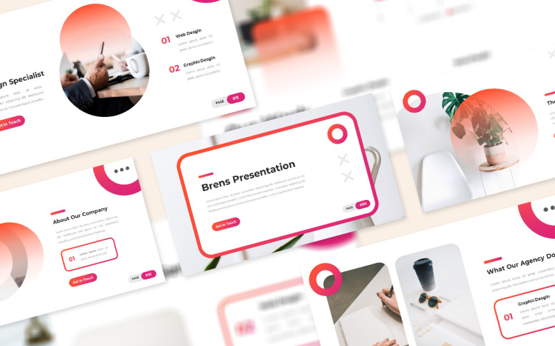 Brens - Creatieve Google Slides-sjabloon