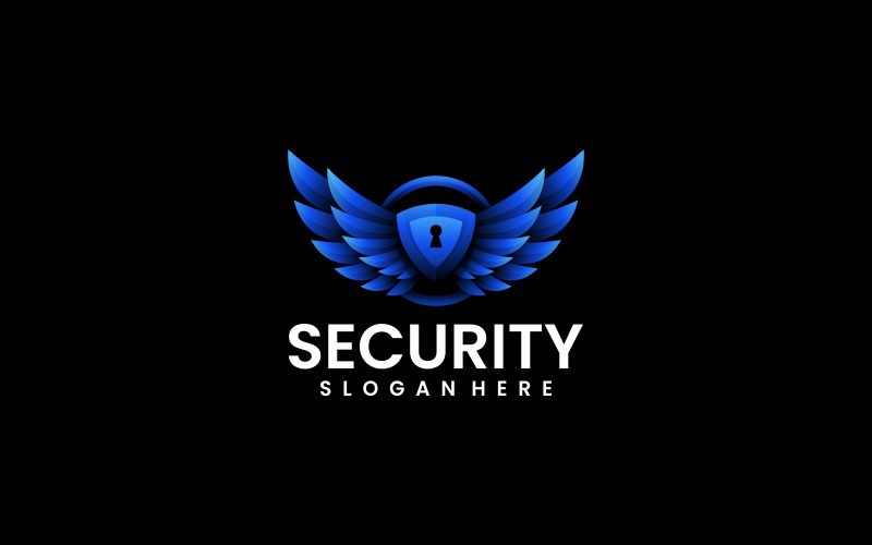 Création de logo dégradé de sécurité