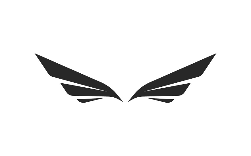 翅膀矢量标志设计模板 V3