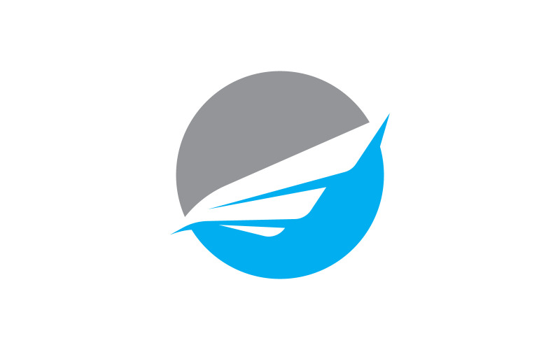Modelo de design de logotipo de vetor de asas V11
