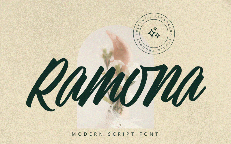 Ramona - Fonte Script Moderna