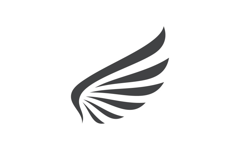 Szablon projektu logo wektor skrzydła V5