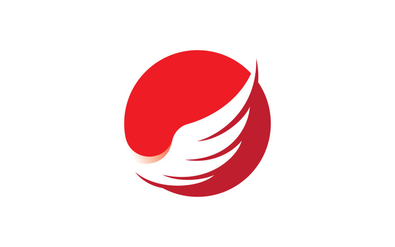 Vleugels Vector Logo ontwerpsjabloon V10