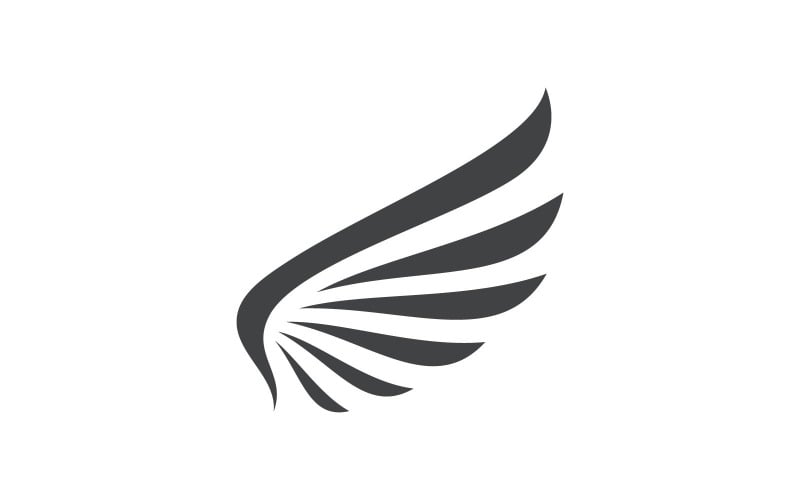Vleugels Vector Logo ontwerpsjabloon V5