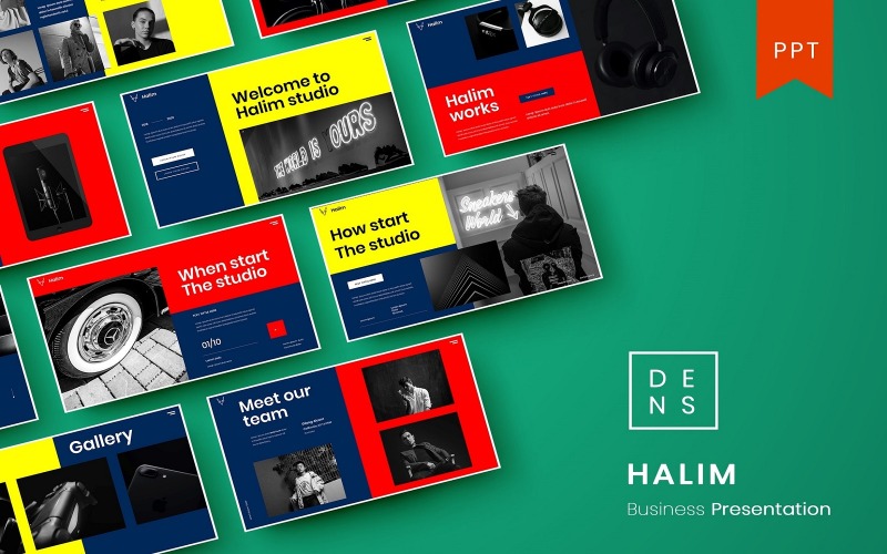 Halim - Modello di PowerPoint aziendale
