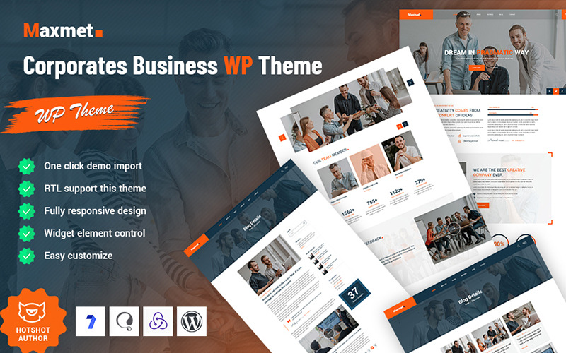 Maxmet - Motyw WordPress dla firm korporacyjnych