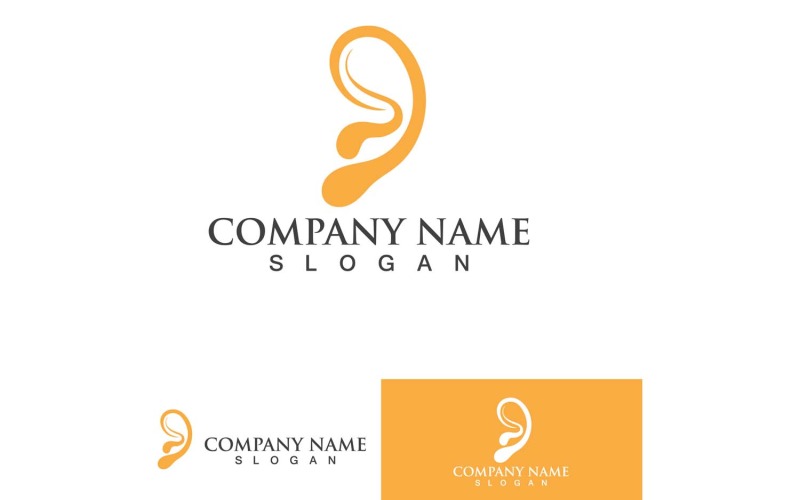 Ear Health Care Logo Vector Element Design17