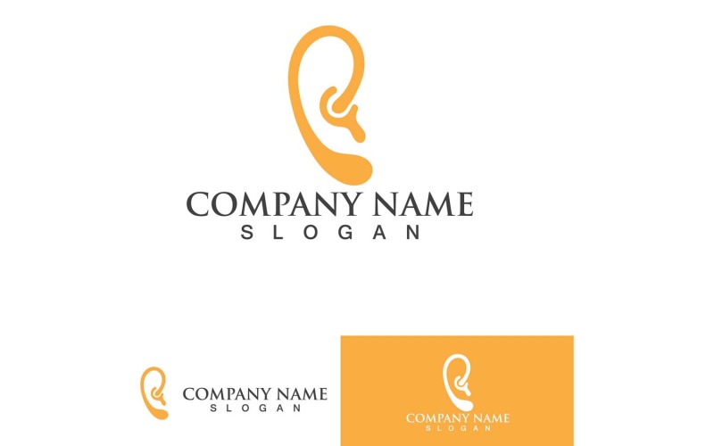 Ear Health Care Logo Vector Element Design18