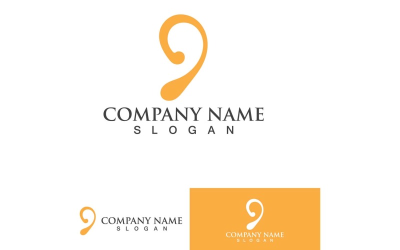 Ear Health Care Logo Vector Element Design19
