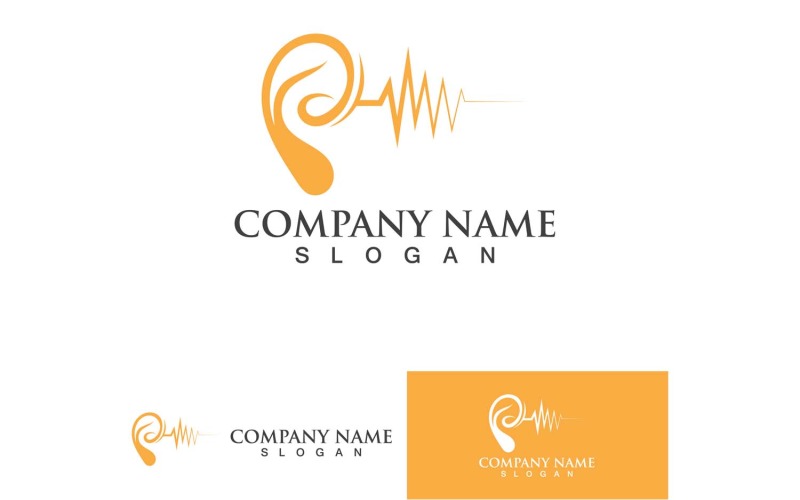 Ear Health Care Logo Vector Element Design4