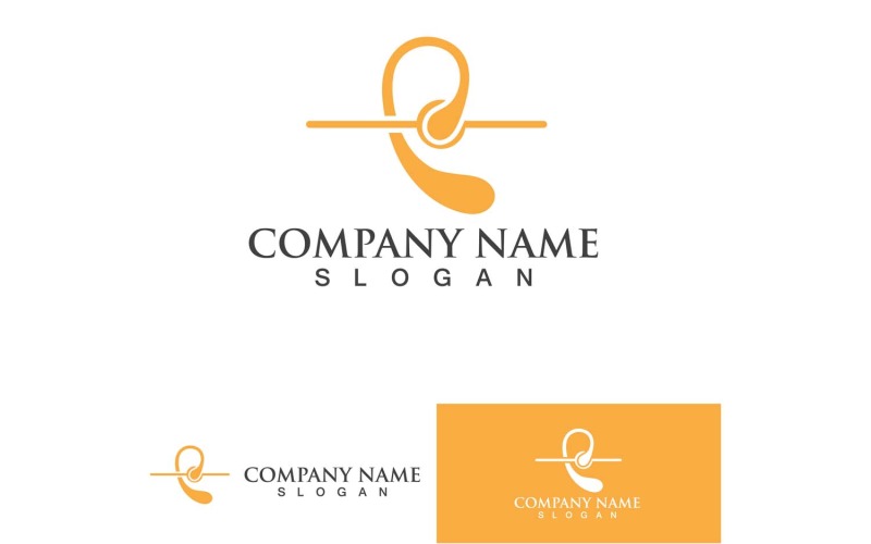 Ear Health Care Logo Vector Element Design6