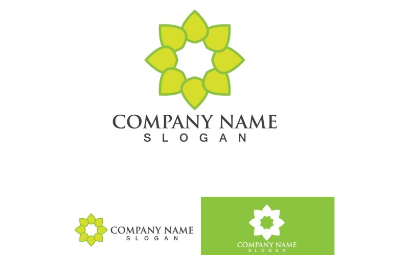 Green Tree Leaf Nature Logo Vector Element Design2