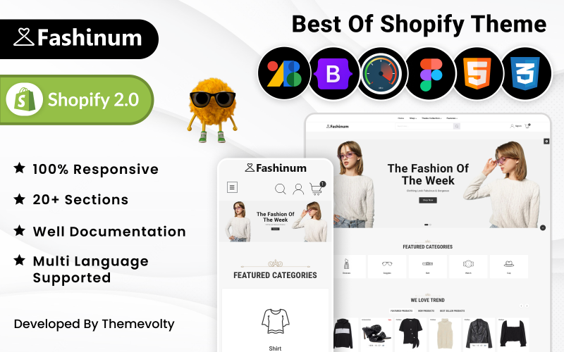Fashinum - Fashion and Cloth Shopify 2.0 Responsive Template
