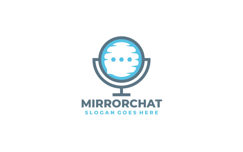 Mirror Chat Logo Template