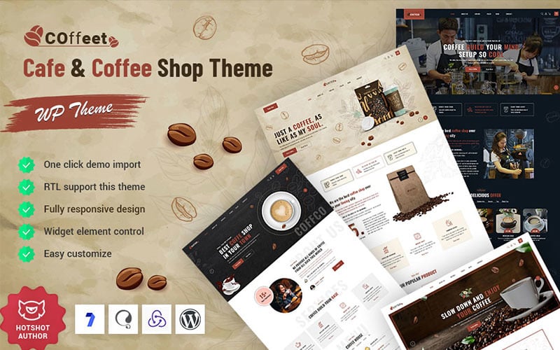 Coffeet - 咖啡厅和咖啡店 WordPress 主题