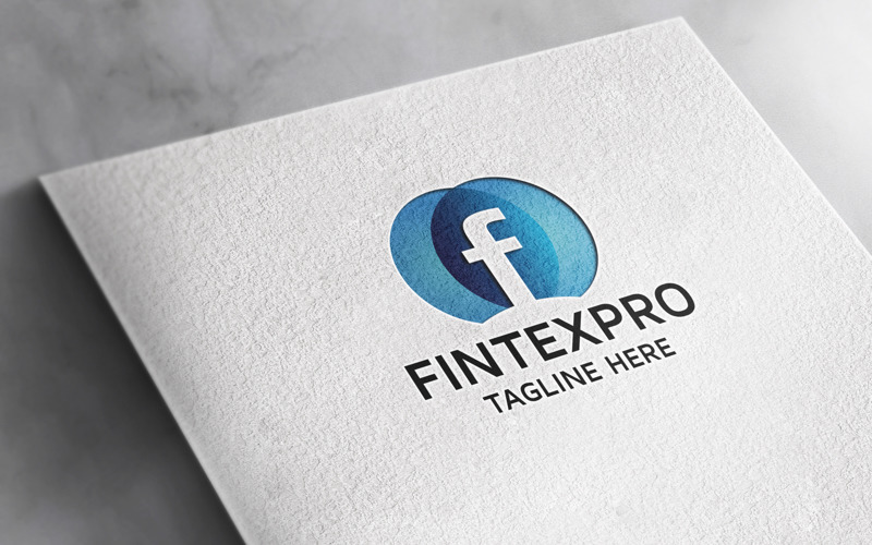 Profesionální Fintex Pro písmeno F Logo