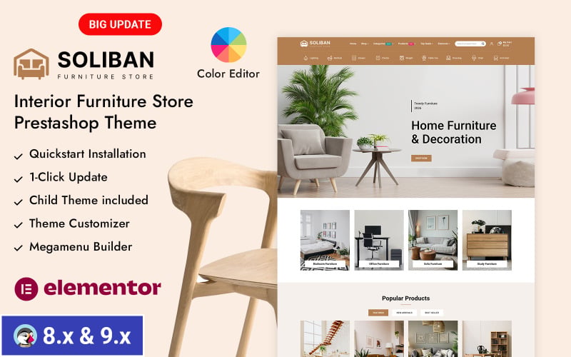 Soliban - Interior Furniture Store Prestashop Responsive Theme