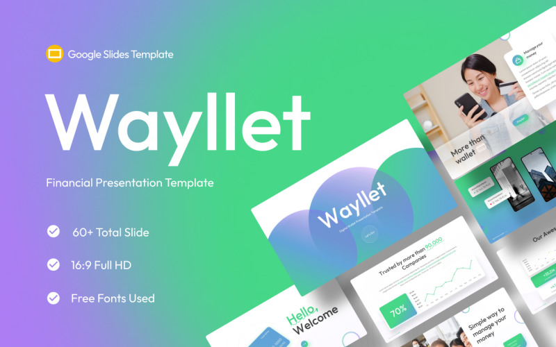 Wayllet Creative Financial Google Slides-sjabloon