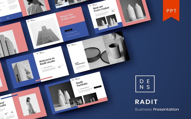 Radit - Sjablonen PowerPoint presentatie