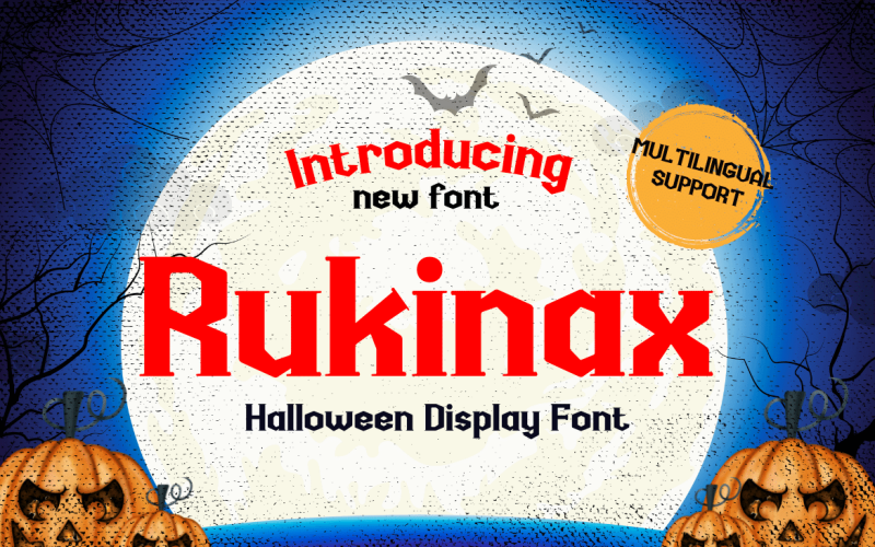 Rukinax Halloween-displaylettertype