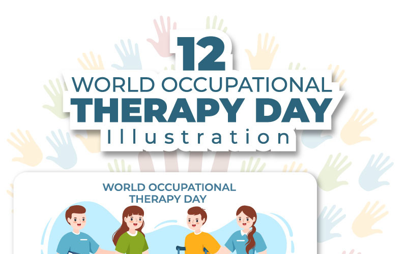 12 Всемирный день трудотерапии Иллюстрация