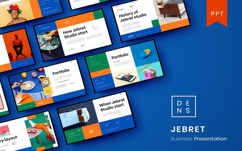 Jebret - Modelo de PowerPoint de Negócios