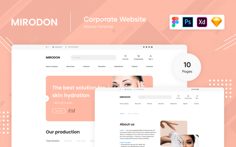 Mirodon - Ecommerce Creative Template Shop Figma PSD