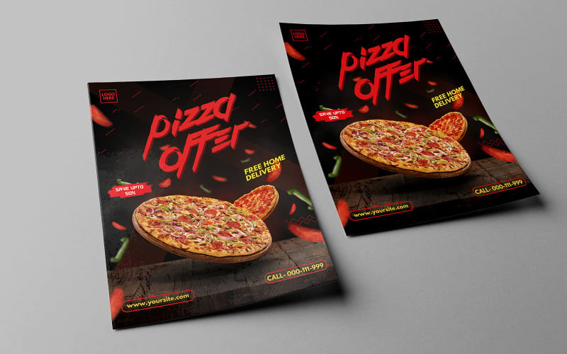 Pizza Flyer Template - PSD Template