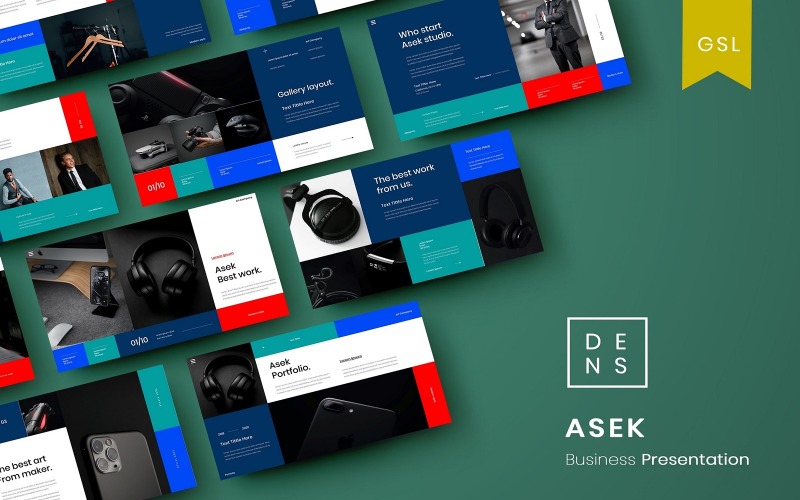 Asek - İş Google Slayt Şablonu