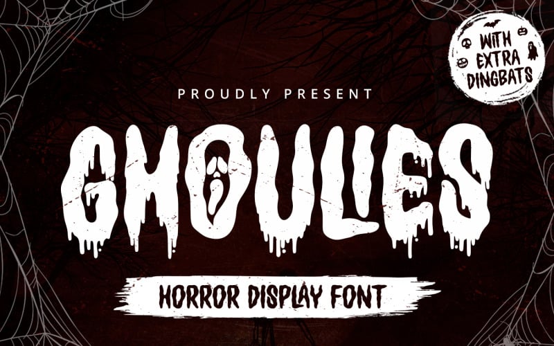 Ghoulies - Police d'affichage d'horreur