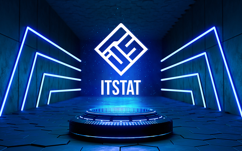 IT Stat Logo Design - Modello di logo aziendale IT