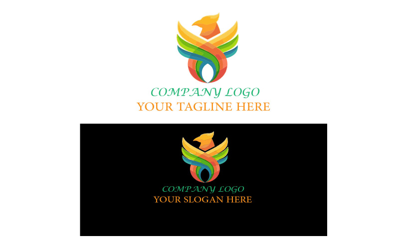 Logo de modèle de logo d'aile d'aigle