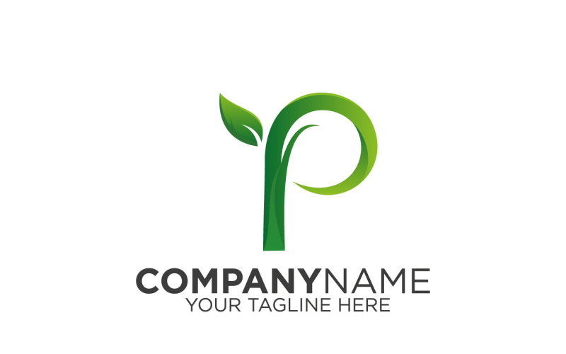 Modèle de logo lettre P moderne