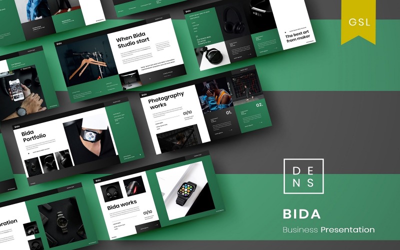 Bida - Plantilla de diapositiva de Google de negocios