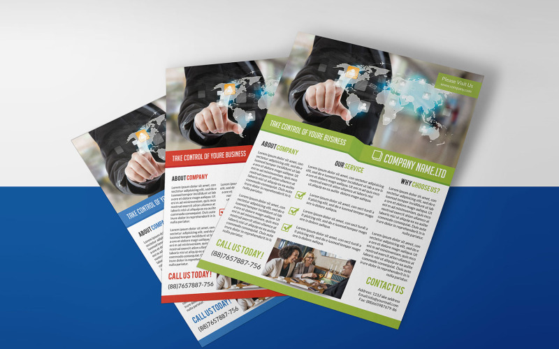 Dépliant Entreprise Propre | Modèle de Flyer d'entreprise