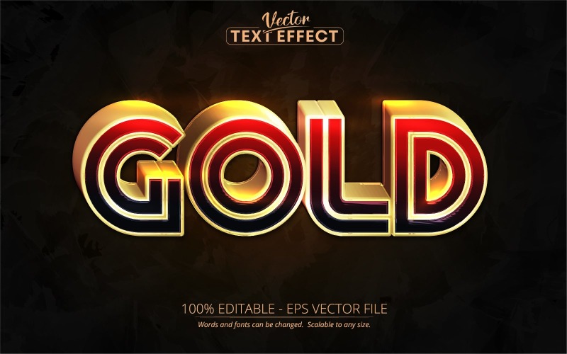 Gold Editable Text Effect Red And Golden Text Style Graphics Gold Editable Text Effect Red And Golden Text Style Graphics