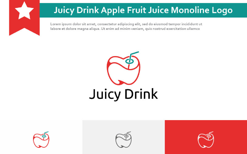 Logo Monoline Succo Di Frutta Mela Succosa Bevanda