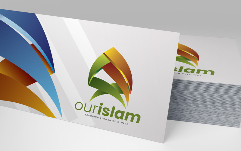 Logotipo Islâmico de Arquitetura 3D